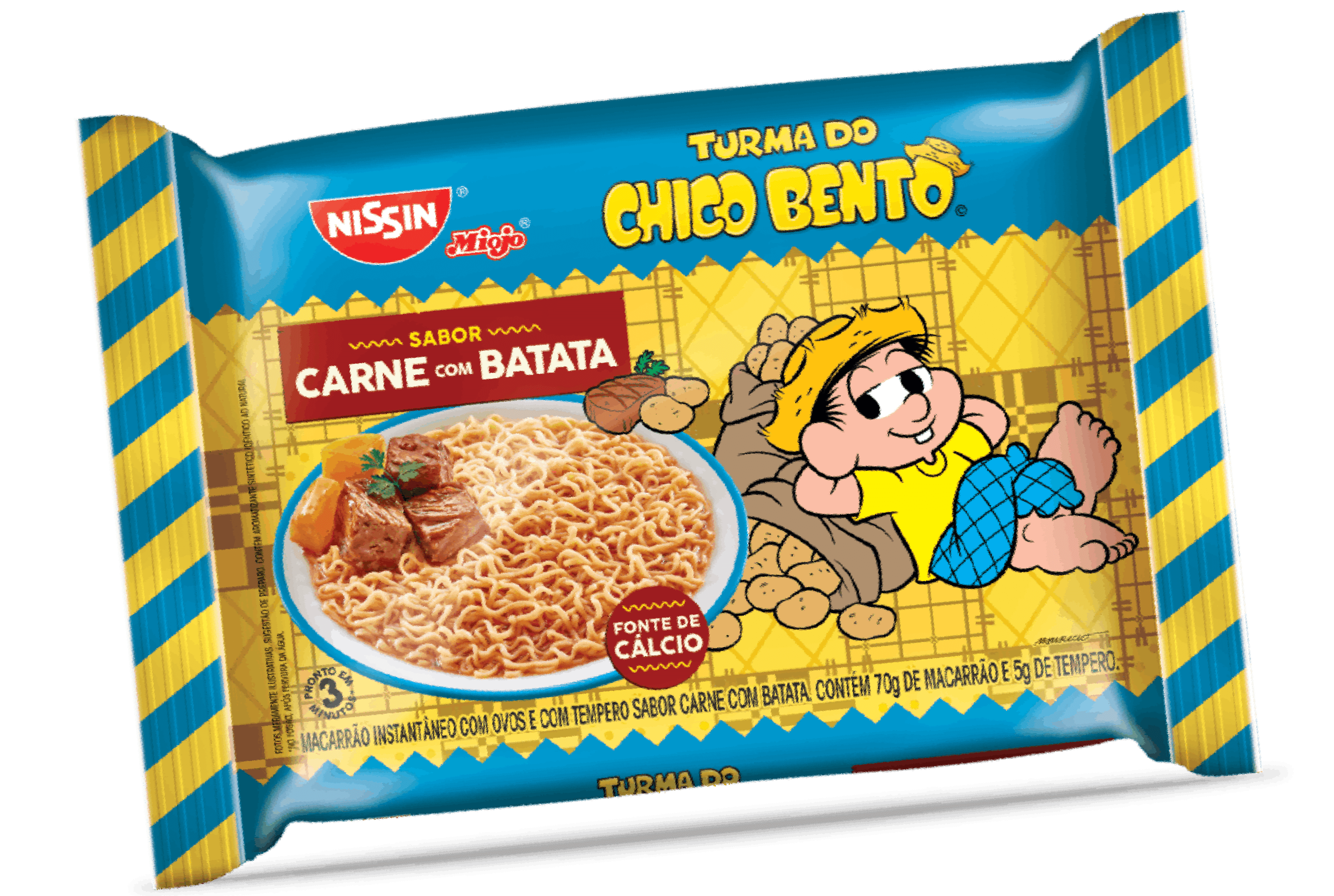 Embalagem Turma da Mônica Carne com batata