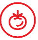 Ícone de tomate vermelho