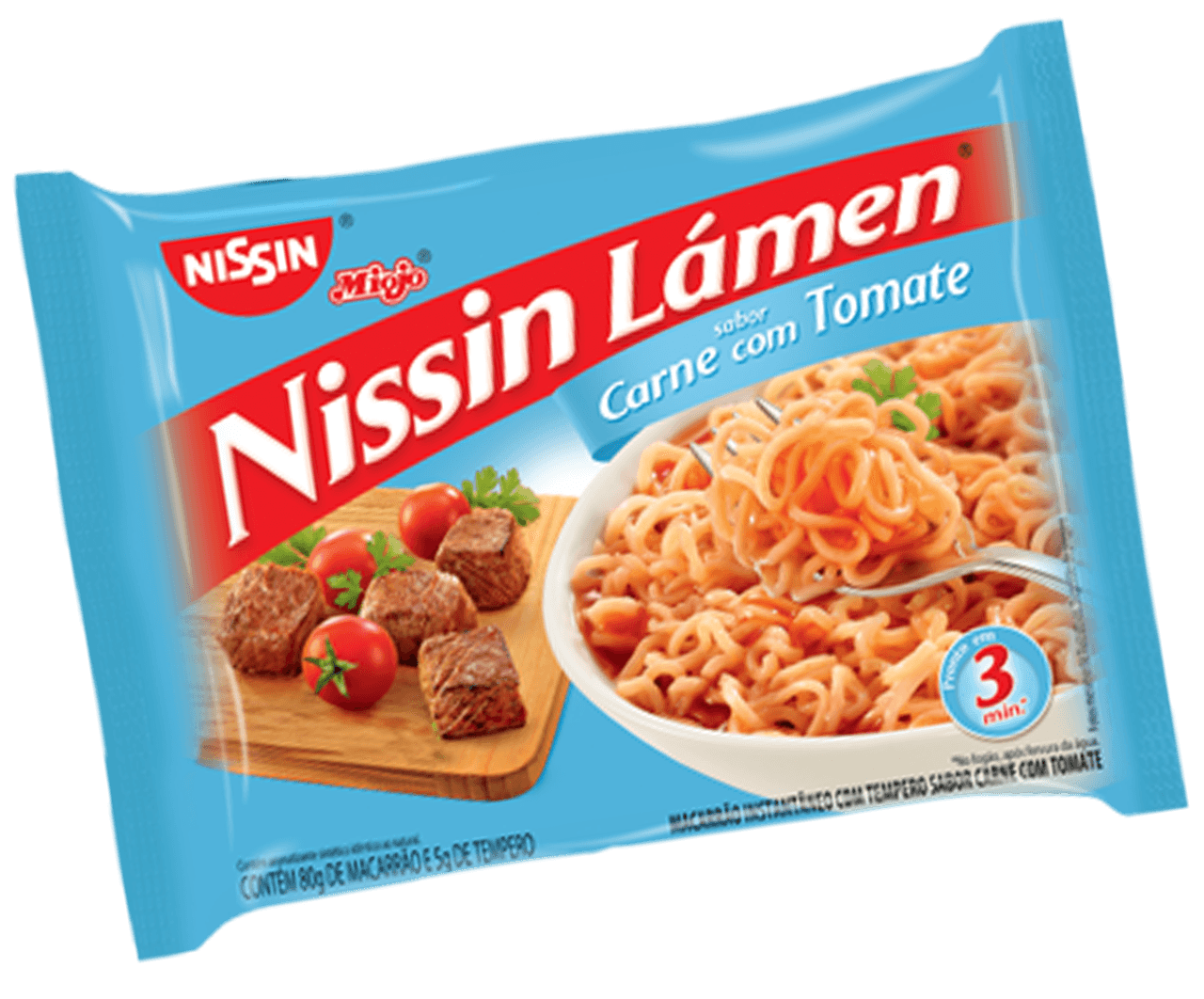 Embalagem Lámen Carne com tomate