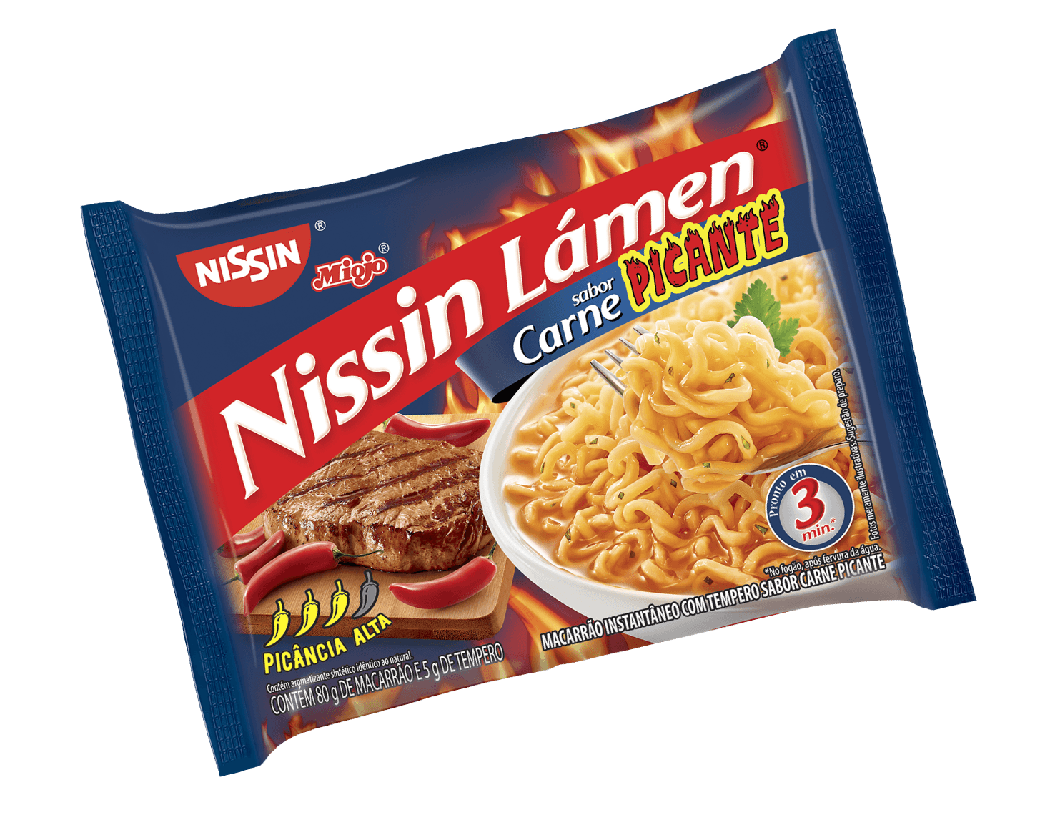 Embalagem Lámen Carne Picante