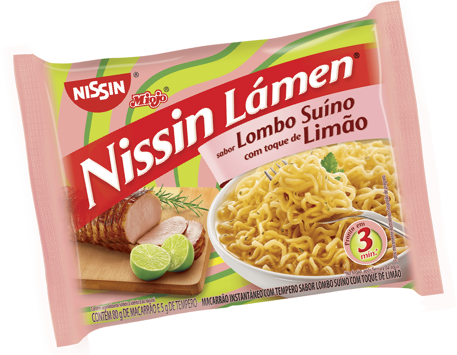 Embalagem Lámen Lombo com limão