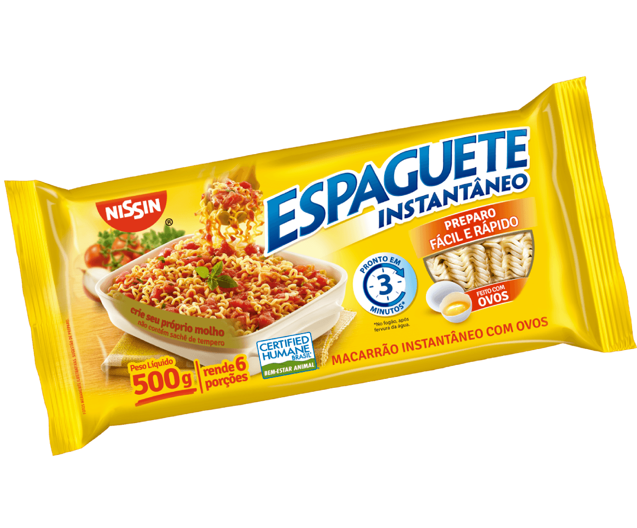 Embalagem Espaguete 3 minutos