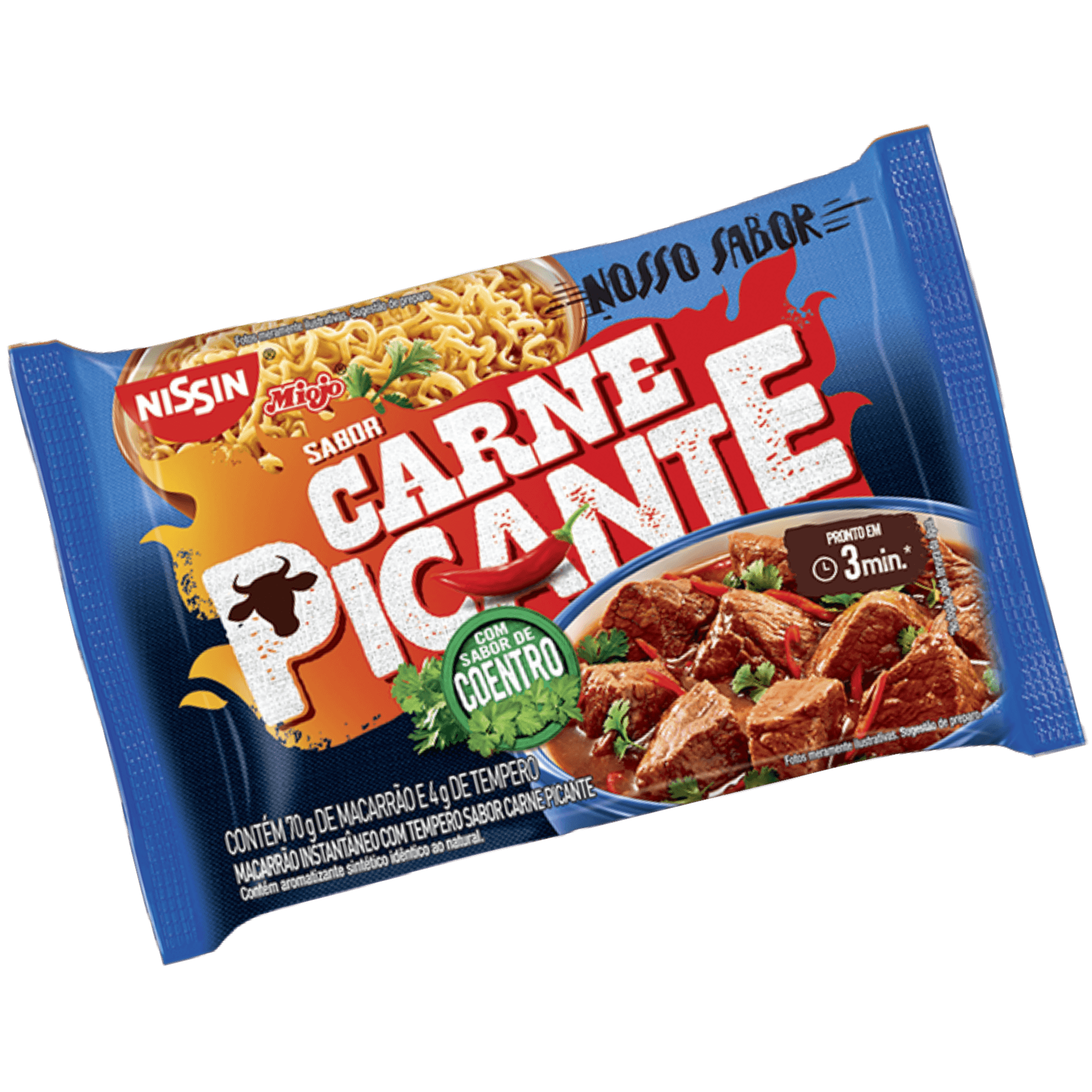 Embalagem Nosso Sabor Carne picante