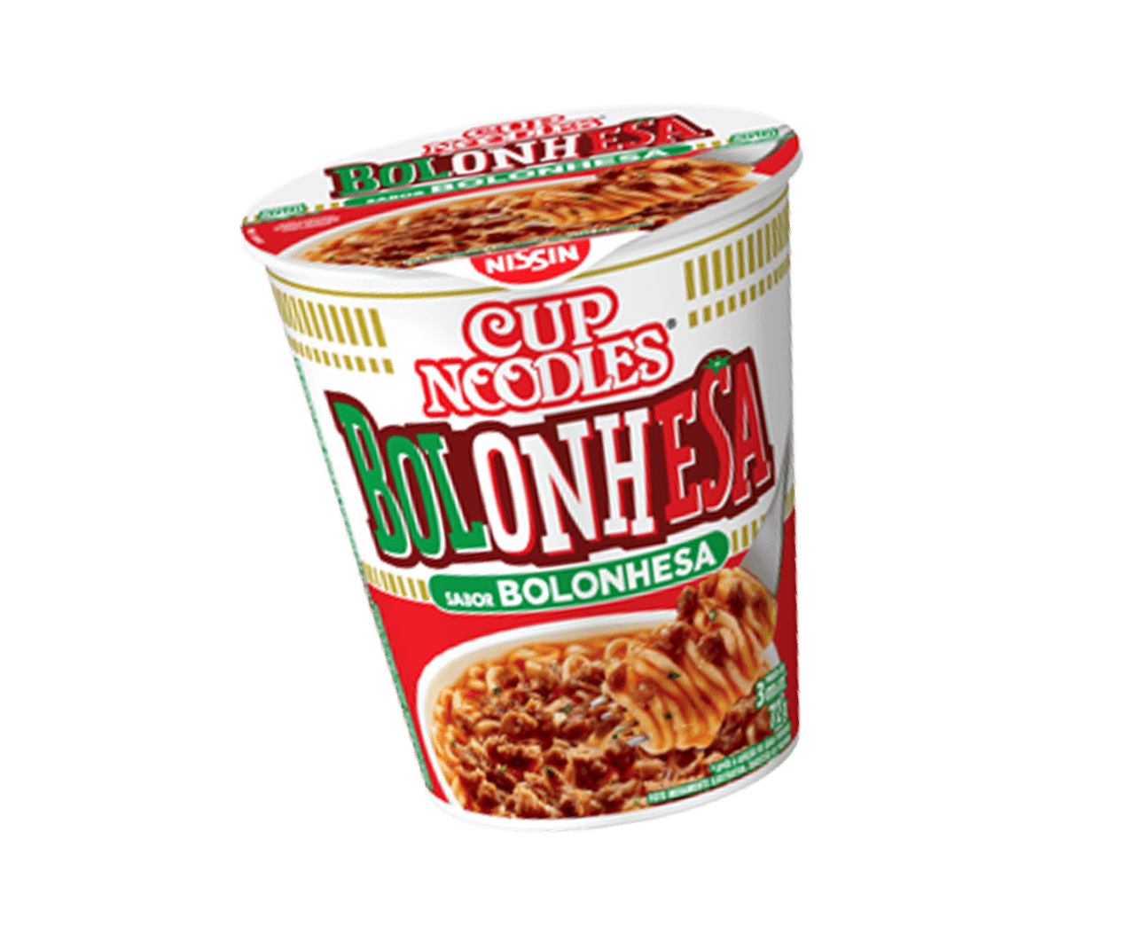 Embalagem Cup Noodles Bolonhesa