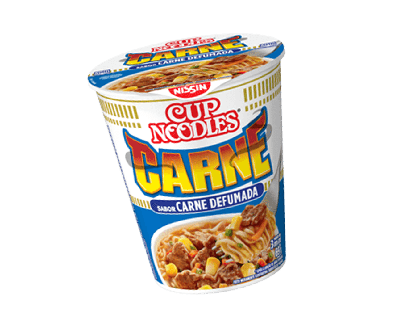 Embalagem Cup Noodles Carne Defumada